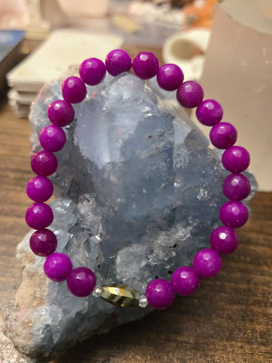 Purple Jade Bracelet – Spiritual Insight & Emotional Balance