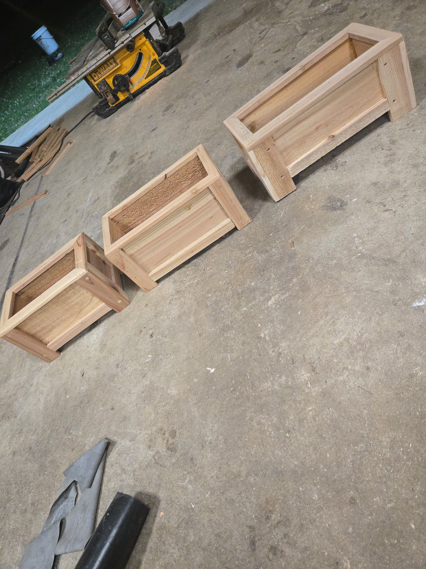 Small cedar planter boxes | indoor| outdoor| plant box| centerpiece desk top