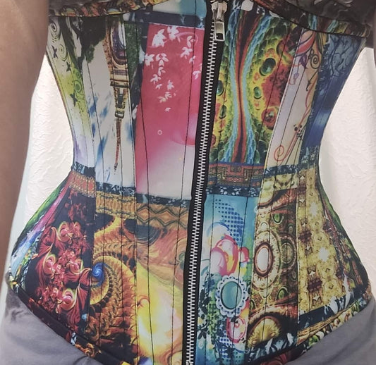 Multi Color Waist Training Corset| Zipper Front