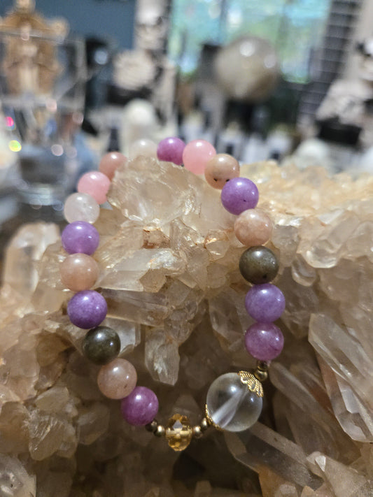Peace| Harmony| Love Crystal Bracelet
