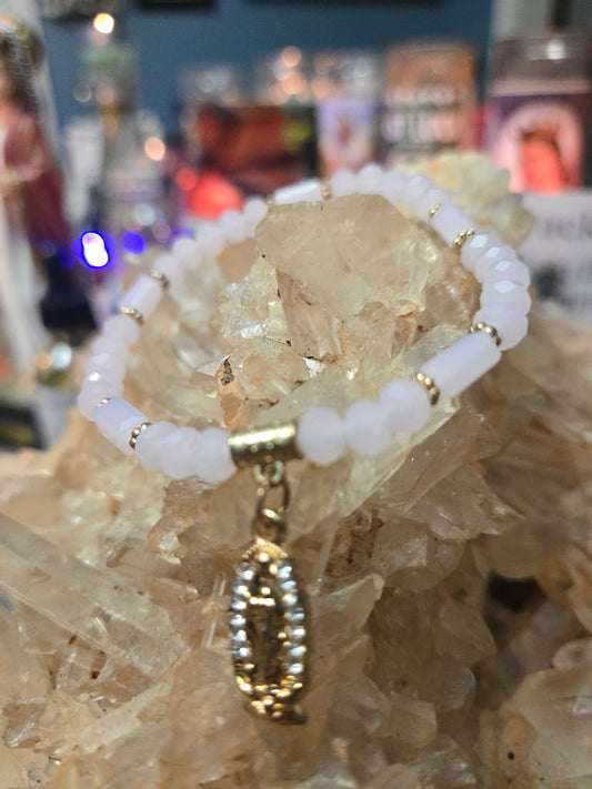 Light Pink Lady of Guadalupe Bracelet – Divine Love & Protection