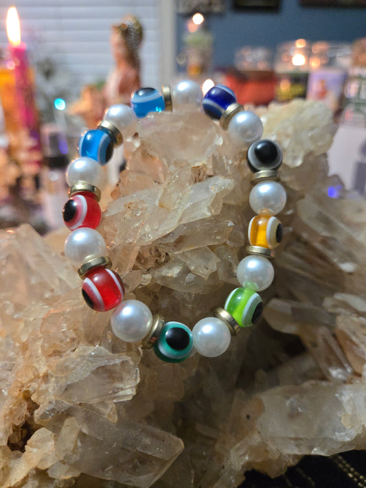 Divine Protection Multicolor Evil Eye Bracelet