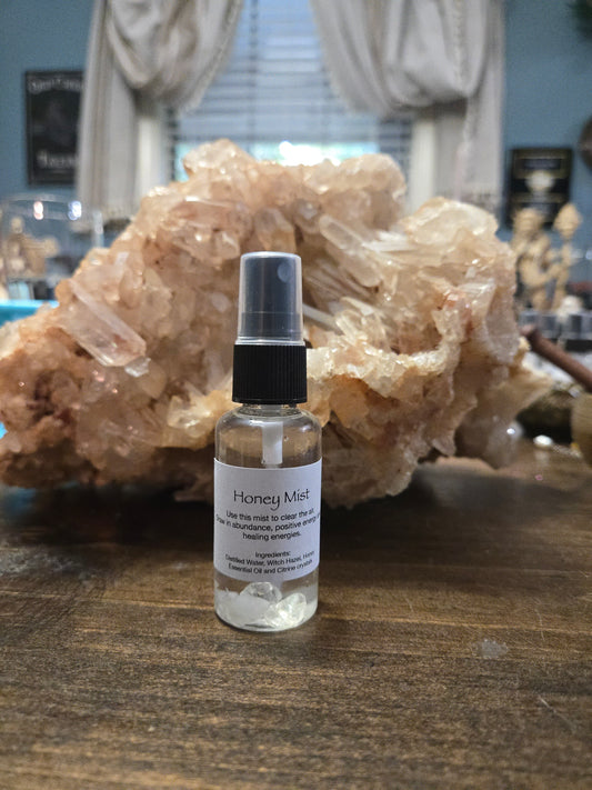 Honey & Citrine Mist| Spiritual Sweetening Spray| Crystal Mist