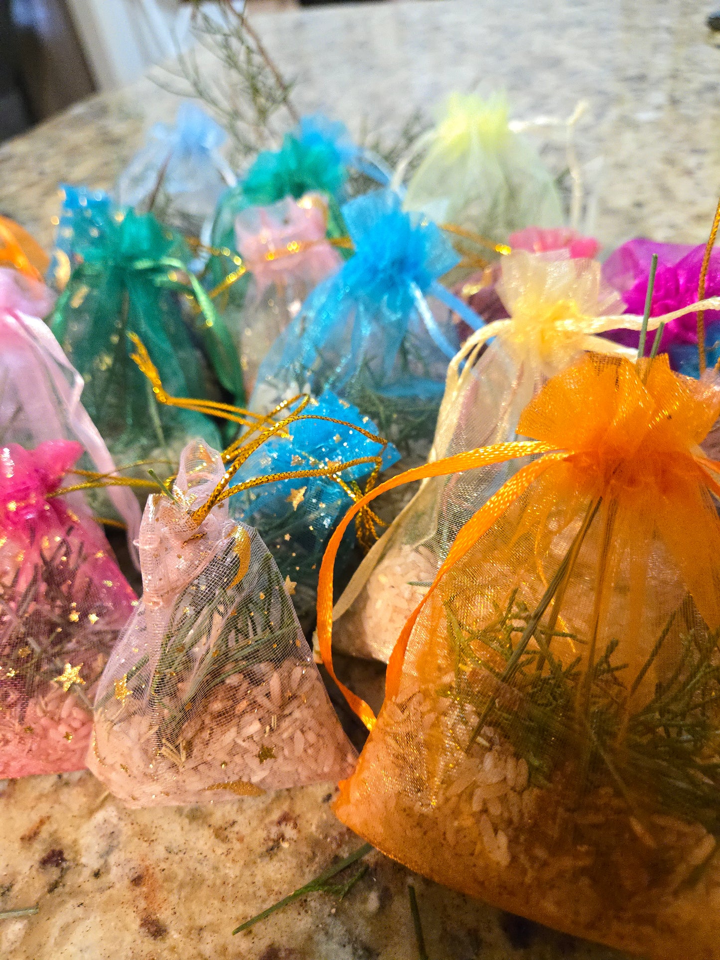 Blessed & Charged Home Protection & Mouse Deterrent Sachets Bundle – Herbs & Oils, Energy Cleansing & Spiritual Shield